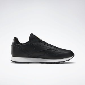 Reebok Classic Leather Vector Turnschuhe Herren - Schwarz/Weiß/HellGrün Gelb - DE 968-YKI